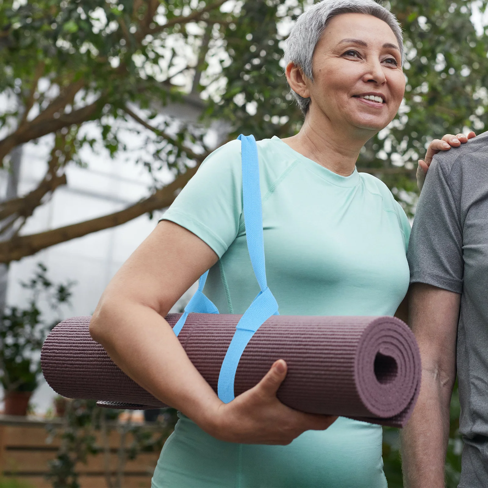 

4Pcs Yoga Mat Strap Sturdy Wear-Resistant Carry Sling for Yoga Roller Easy Foldable Lightweight Travel Gym Accessory Resistance