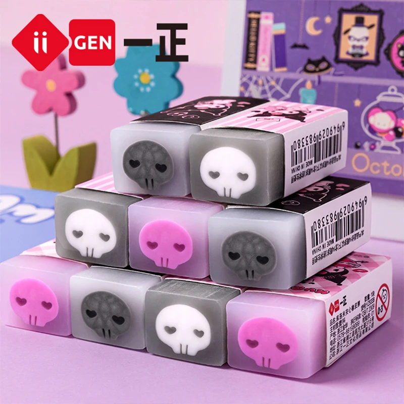 

1Pcs Girly Heart Kuromi Kawaii Sanrio Anime Eraser Stationery Cute Cartoon Students Pencil Cleaner Rubber Lovely Gifts for Kids