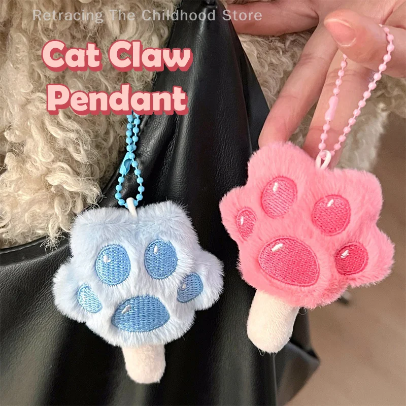 

Втягивающий детский магазин Kawaii Cat Paw, кукла-мороженое, плюшевый брелок, милый брелок для ключей, сумка для девочек, рюкзак, подвесное украшение, кулон