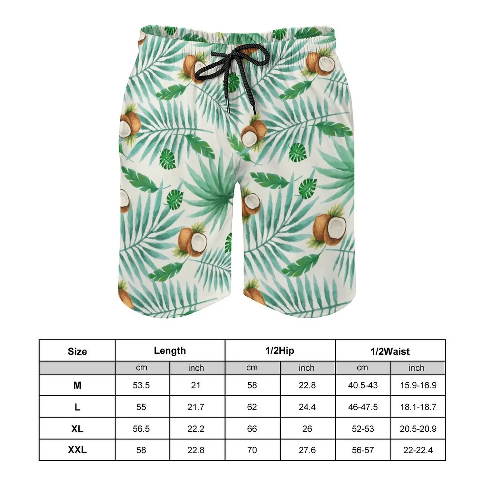 Men's/Women's Summer Loose Small Fresh Color Can Wear Casual Fashion Irregular Cartoon Print Beach Five Quarter Pants