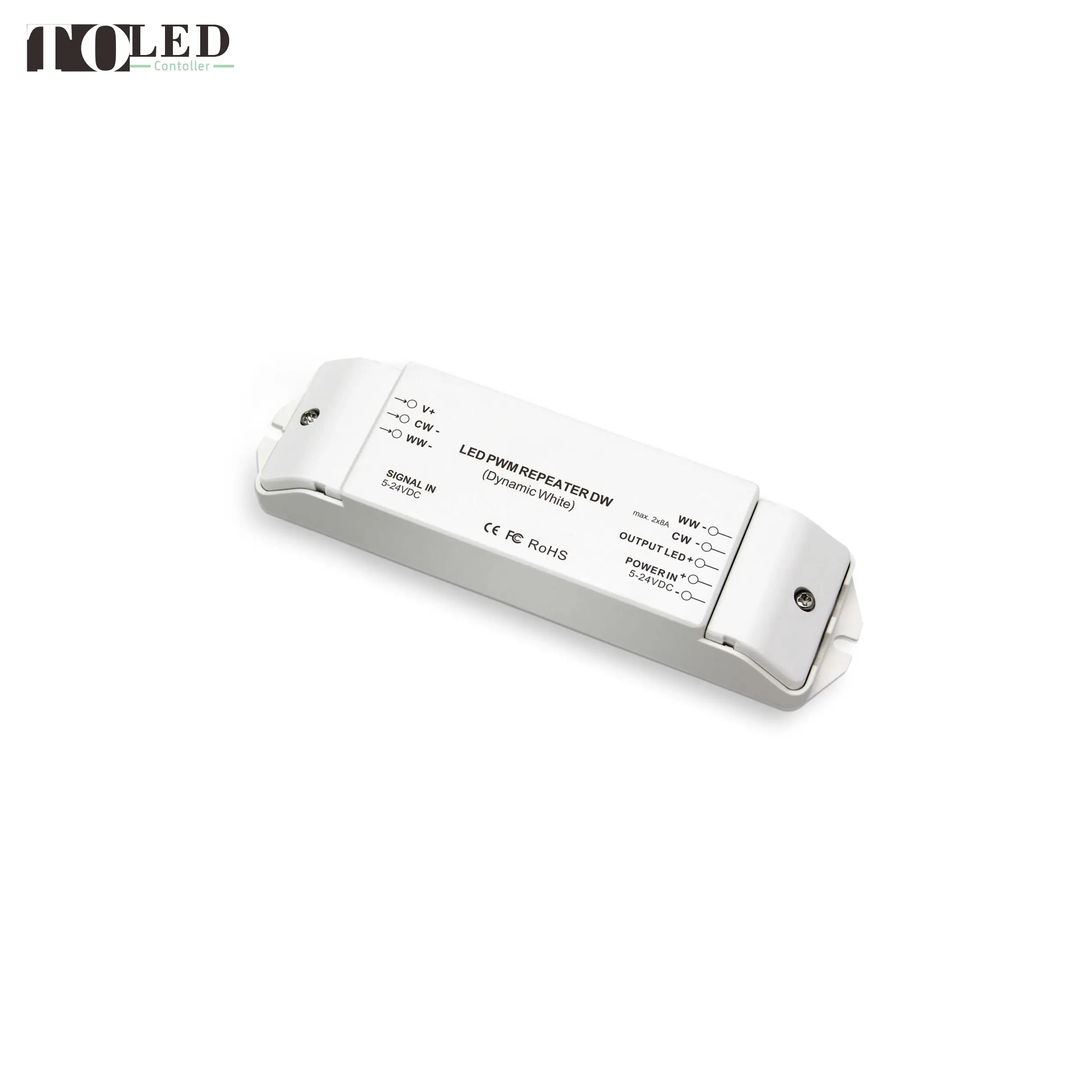 C.V/C.C DC5-24V 12-48V LED Power Repeater signal Repeater Dim CCT RGB RGBW Controller Sync Synchronized PWM Control