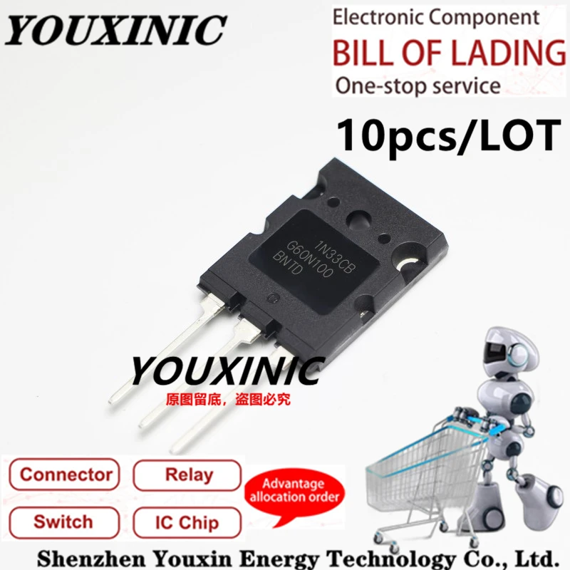 

YOUXINIC 2021+ 100% New Imported Original G60N100BNTD FGL60N100BNTD TO-247 IGBT Tube 60A 1000V