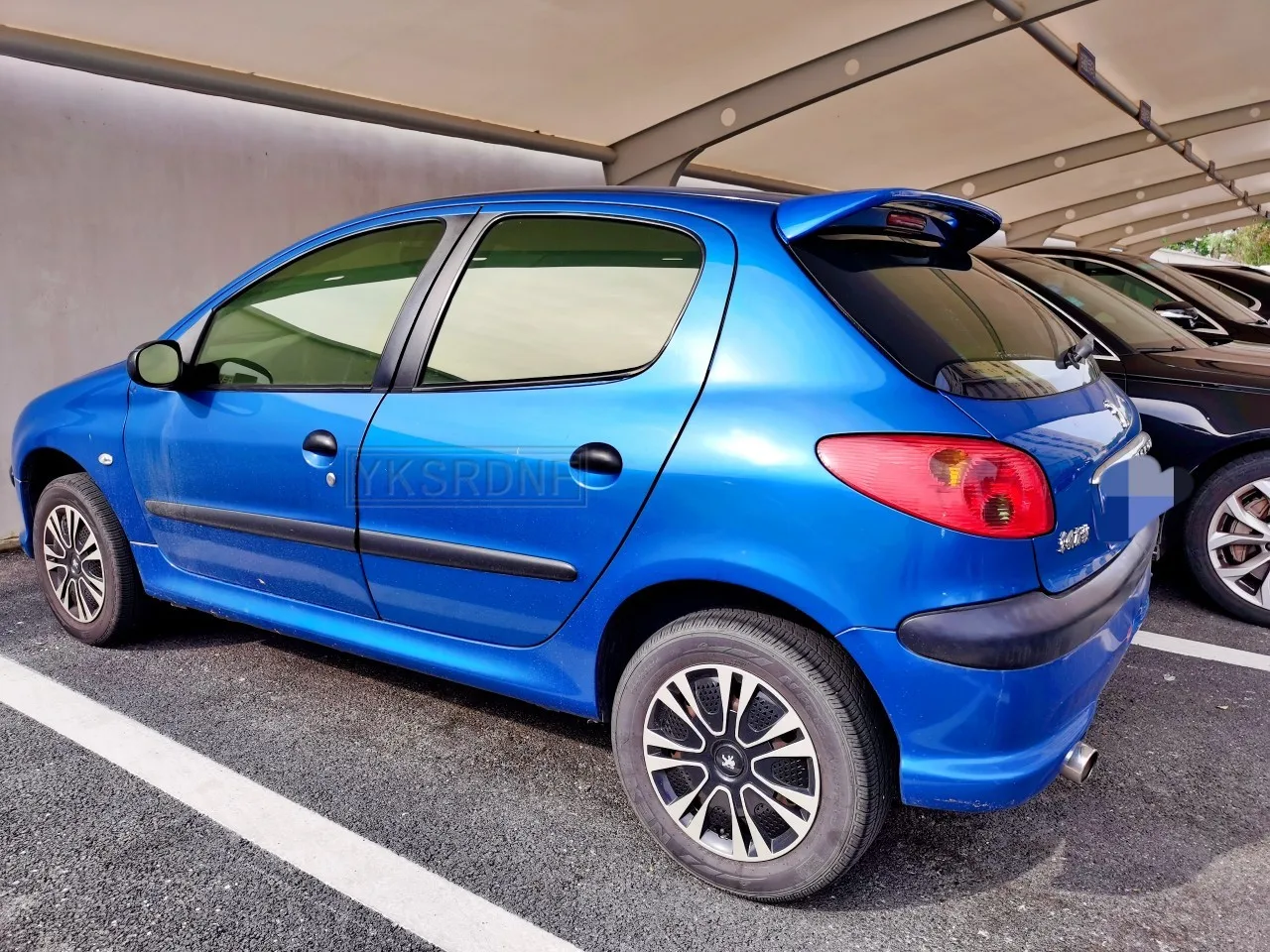 Car Styling ABS Plastic Unpainted Primer Rear Trunk Boot Wing Roof Lip Spoiler For Peugeot 206 207 Spoiler 2008-2013