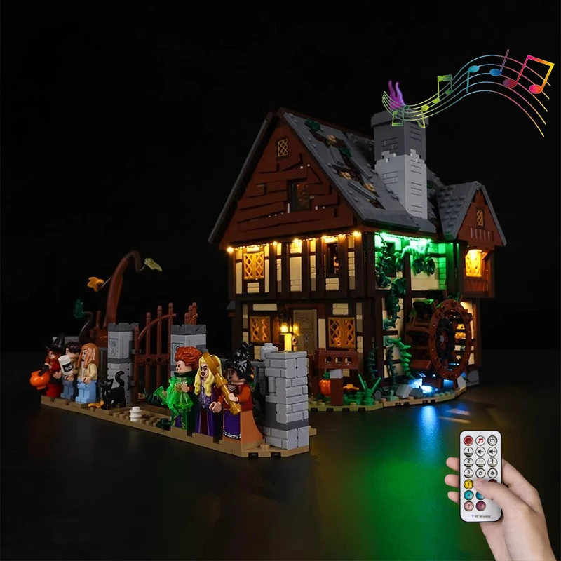 

Комплект светодиодного освещения без модели, подходящий для LEGO Disney Hocus Pocus The Sanderson Sisters Cottage 21341 (кроме строительных блоков)