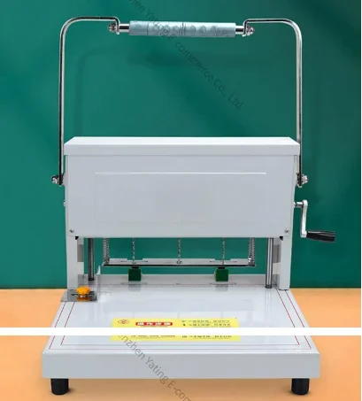 Heavy-duty Three-hole Punching Machine Drilling Machine Adjustable Spacing Accounting Vouchers Books Electric Binding Machine