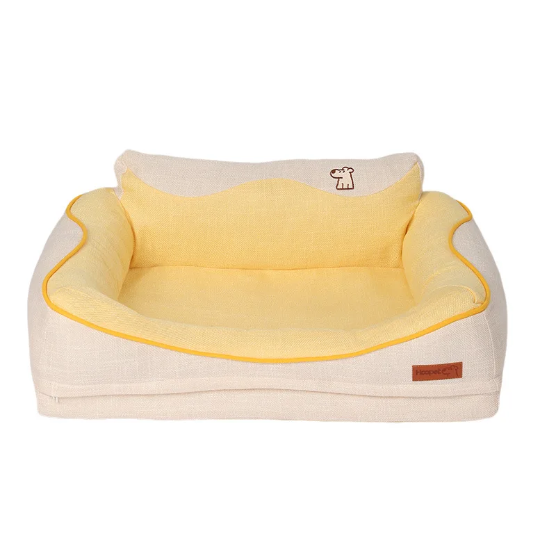 

HOOPET Summer Cooling Dog Bed Washable Pet Mat for Small Medium Dogs Cats Cat House 4 Seasons Breathable Dog Sofa Cushion