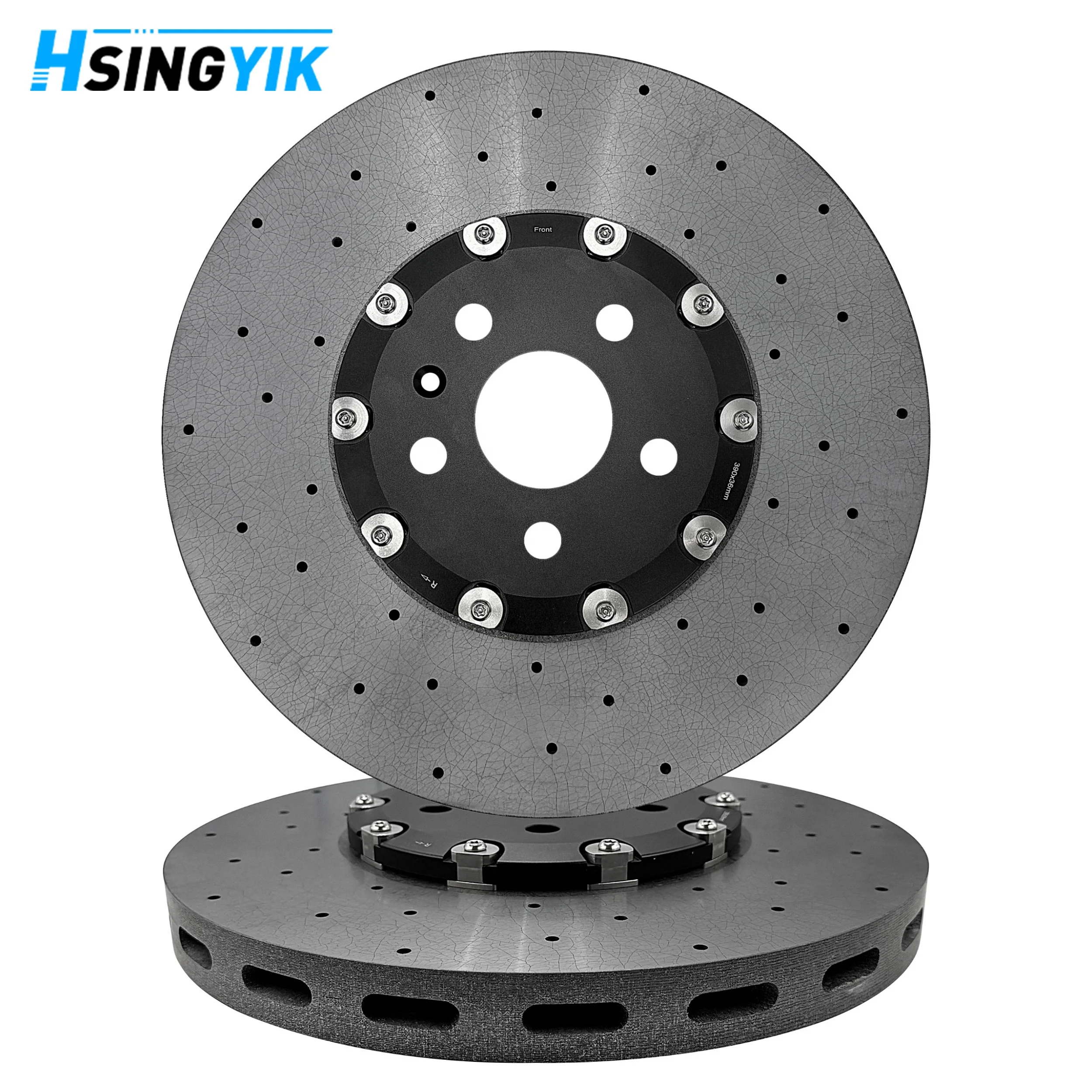High Performance Precision Machined OE 84271643 Front 390mm36mm Racing Rotor Carbon Ceramic Brake Disc For Cadillac