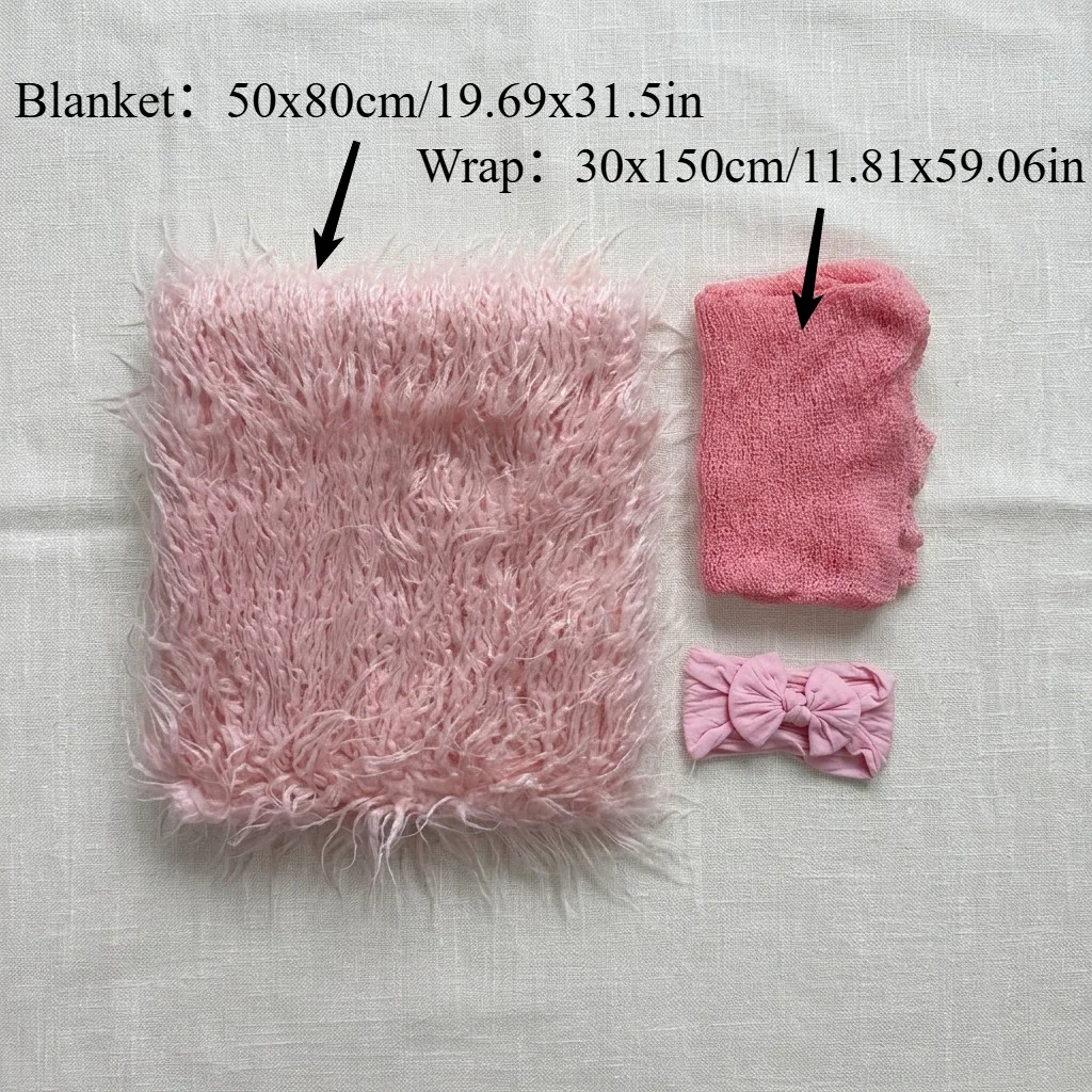 3Pcs Newborn Baby Photography  - Baby Swaddle Blanket ulasan dan harga