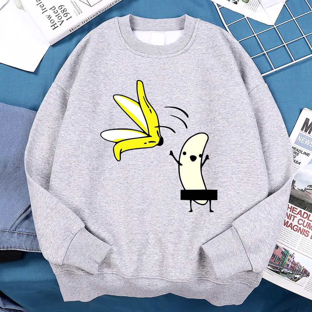 Remove Banana Peels Men Women Hoody Harajuku Oversize Sweatshirt Anime Fleece Clothing Casual Loose Clothes Hip Hop Hoodie