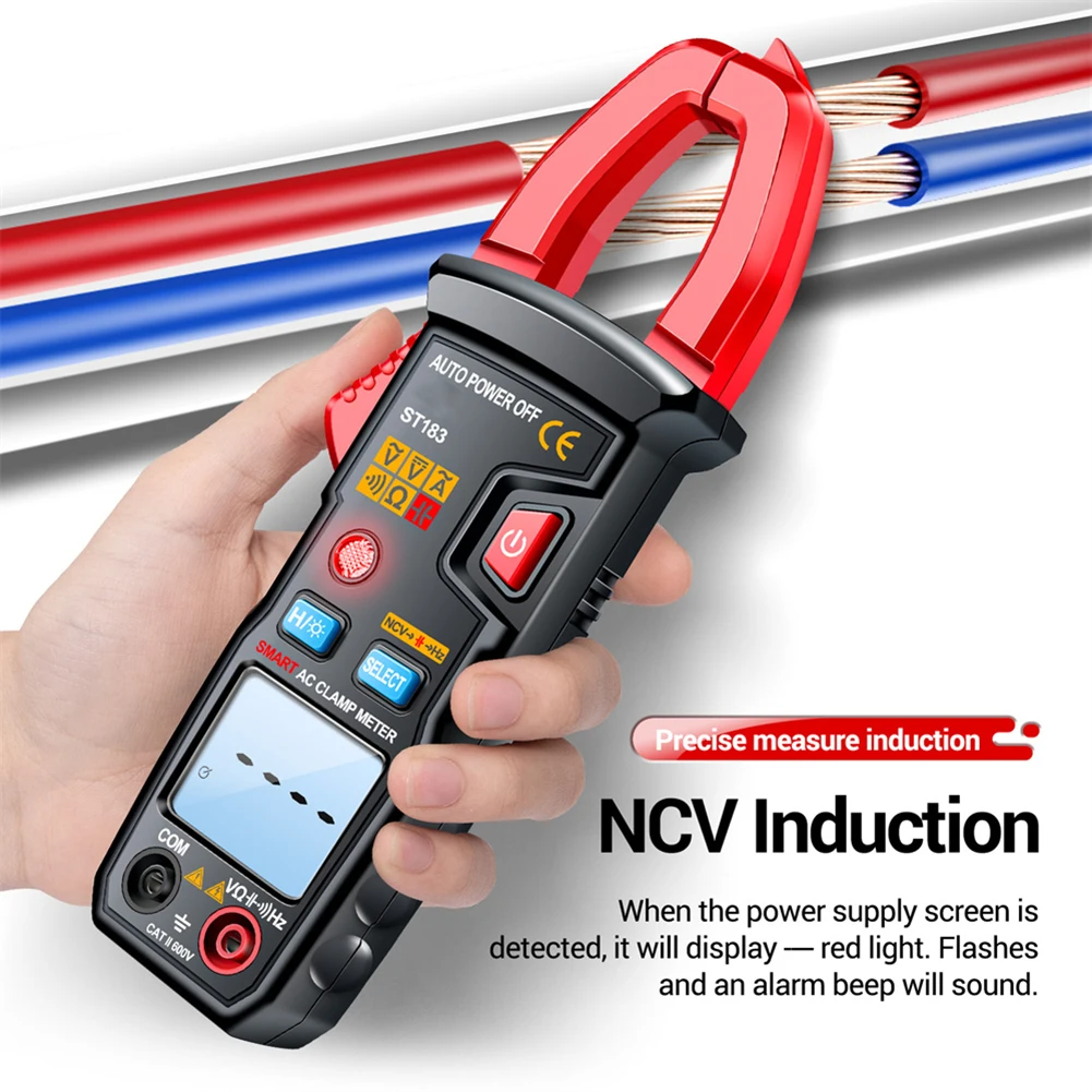 

Бесконтактный детектор напряжения, мультиметр с зажимом, автоматическое отключение питания, ЖК-дисплей с подсветкой, комплексные функции измерения