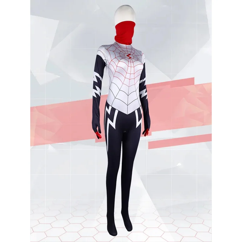 بدلة أداء المسرح التأثيرية الجديدة الأكثر مبيعًا من Cindy Muen Spider Hero ملابس ضيقة من الحرير العنكبوتي