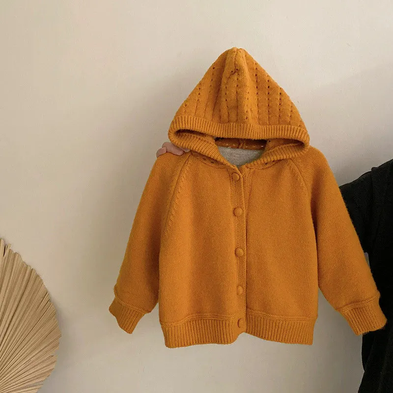 Kids New Girl Sweater Winter Coat Jacket 8 Years Overcoat Children Fashion Teens Thick Knitted Wear For Toddler Warm Outerwear