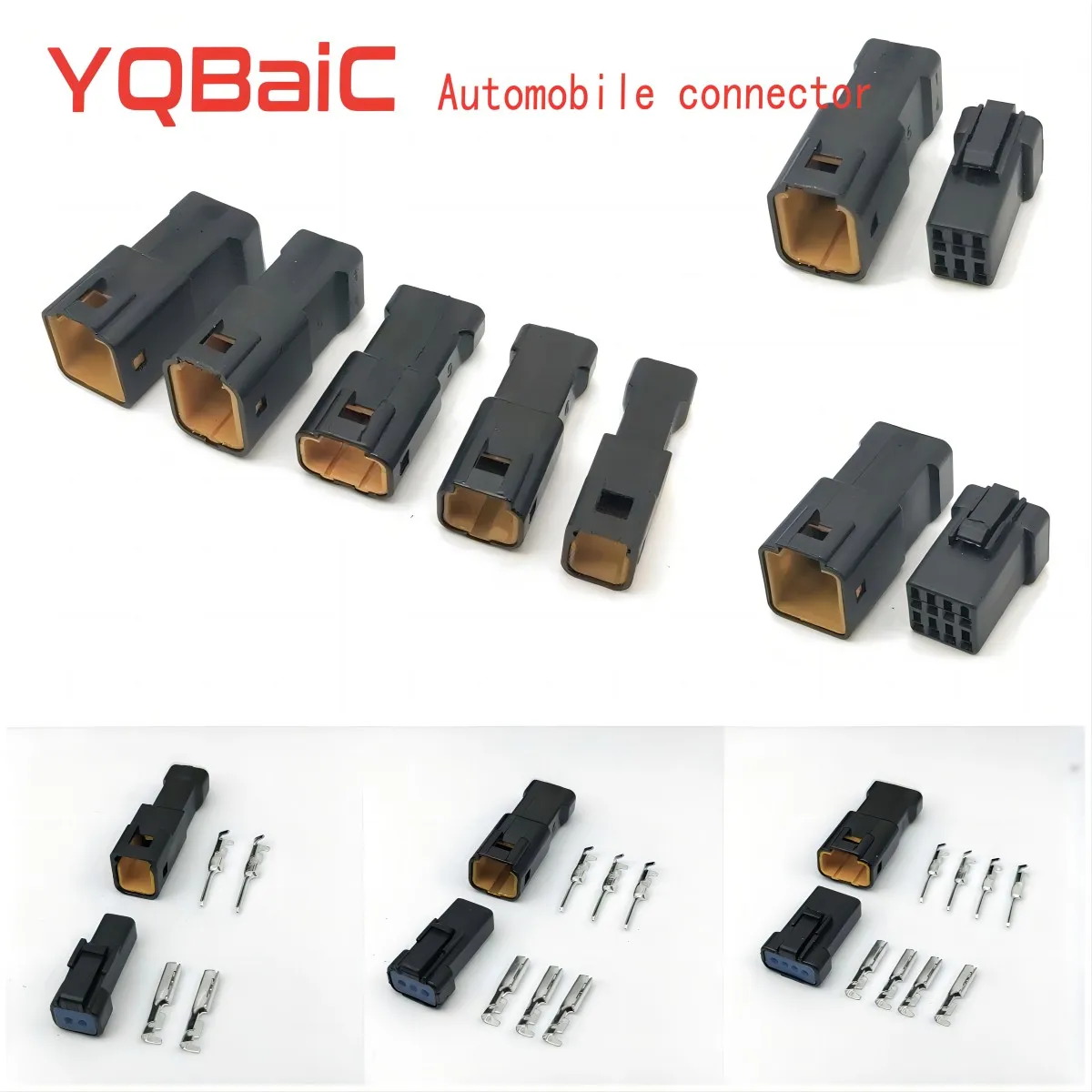 5 /10 Sets Micro JST 2 3 4 6 8 Pin car Snap Pin Connector Waterproof Wire Connectors Housing Male Female Plugs With Terminals