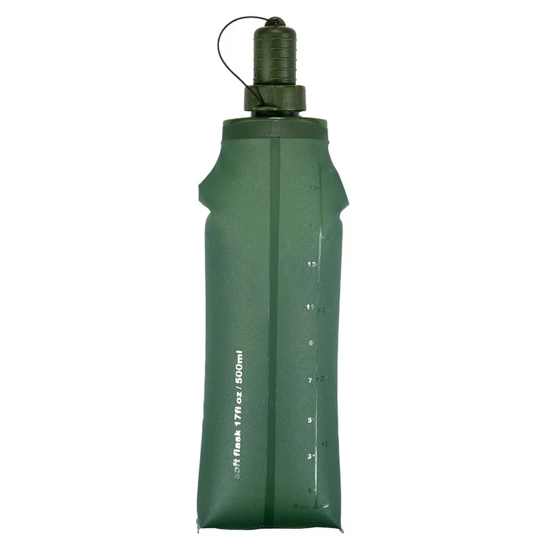 Foldable Soft TPU Sports Water Bottle, Water Bag for Running, Camping, Hiking