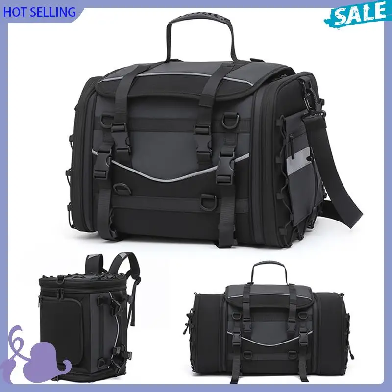 

ABVB-сумка на заднее сиденье мотоцикла 40L-58L расширяемая сумка для мотоцикла, багажная корзина, аксессуары для мотоциклов, рюкзак для мотоциклиста