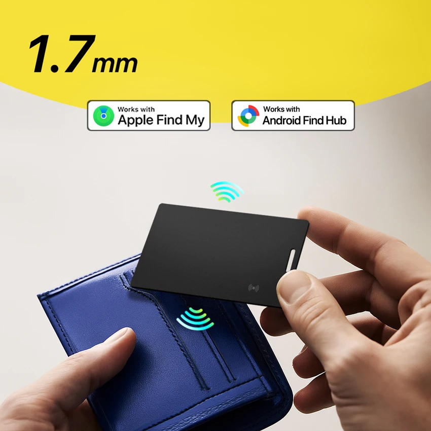 

Кошелек-трекер для Apple/Android Find My Tag Air Tag Tracker Locator Finder для Iphone Google Bluetooth Card Finder