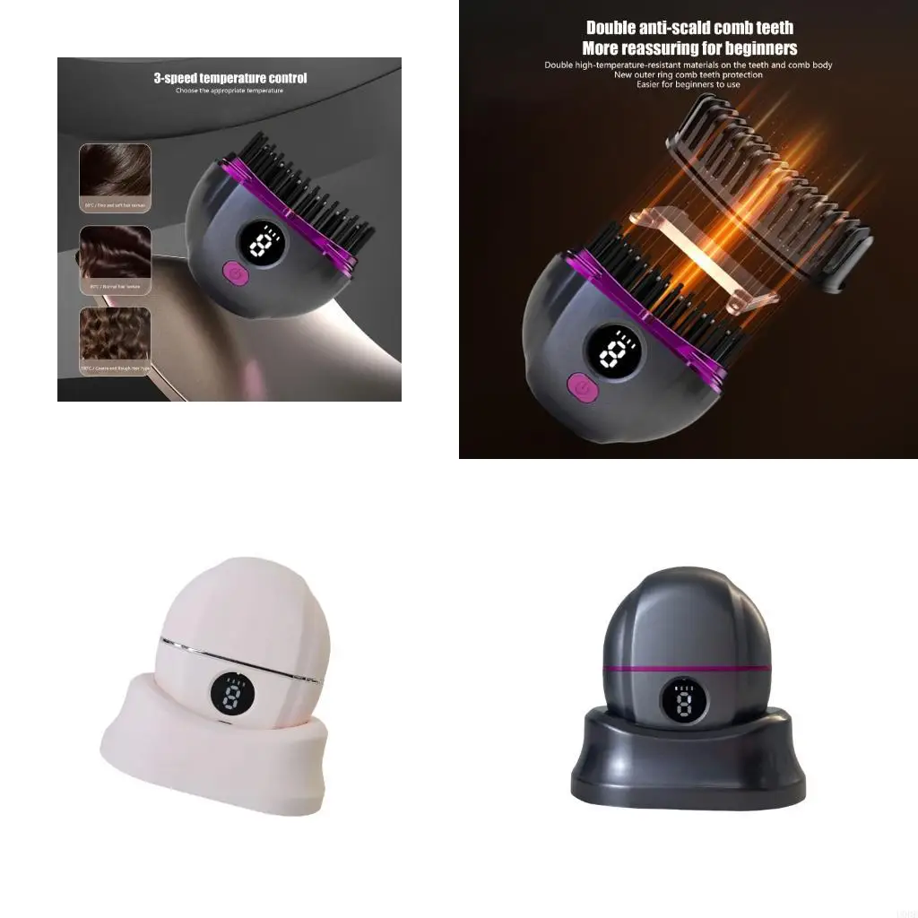 

Tiny Hair Brush Styling Tool With Caring Cover Minimizes Damage