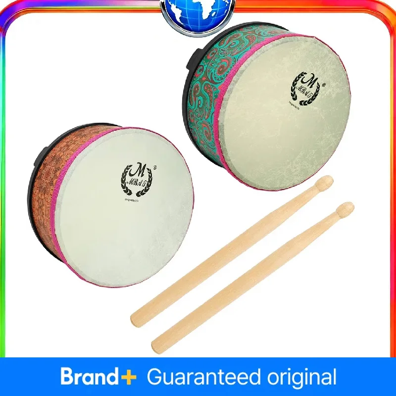 

M MBAT-Ground Alto Drum из овчины, Instrument Orff, Performance Drum с голенью палочкой для детей, подарки для начинающих, 10 дюймов