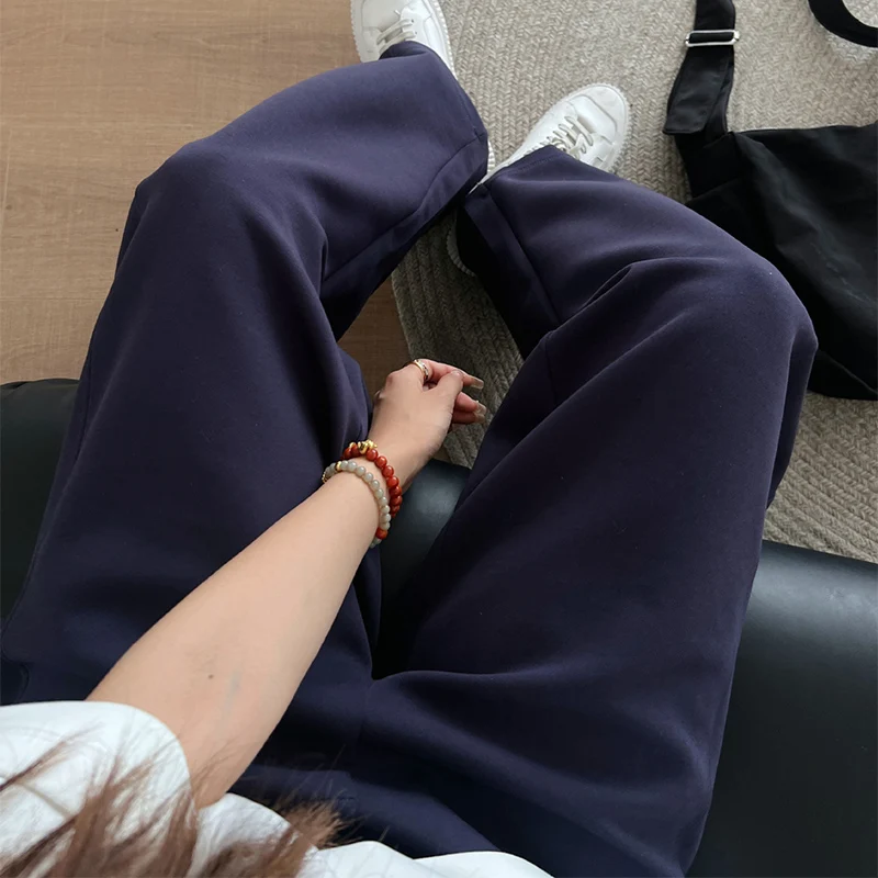 Faule Stil Übergroße Jogginghose für Frauen Herbst Winter Tasche Elastische Taille Jogger Hosen Retro Straße Casual Sport Hosen