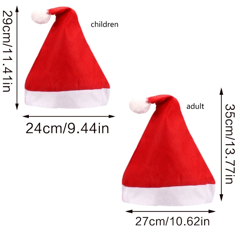 Kerstfeesthoed Bobble Kerstmuts Feesthuisdecoratie Kerstmankostuum Dropsale