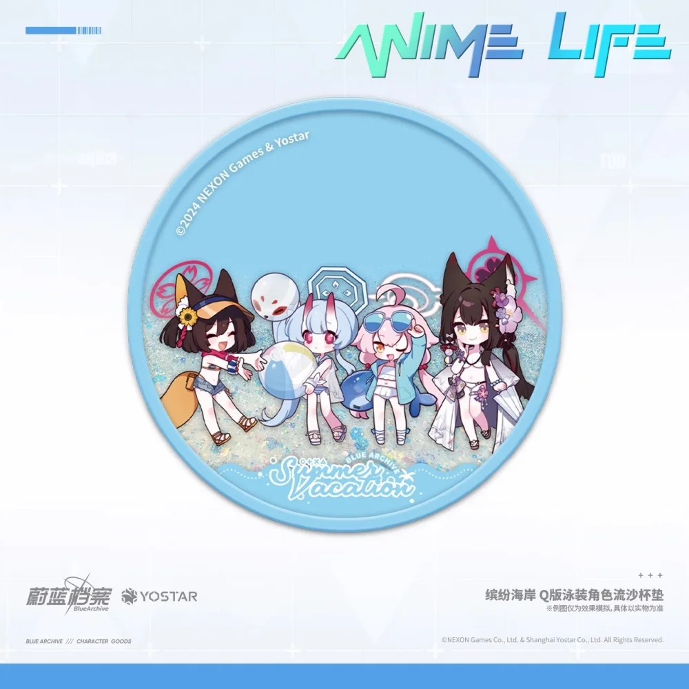 

Аниме Синий Архив Quicksand Coaster Cup Mat Официальный оригинальный мультяшный косплей