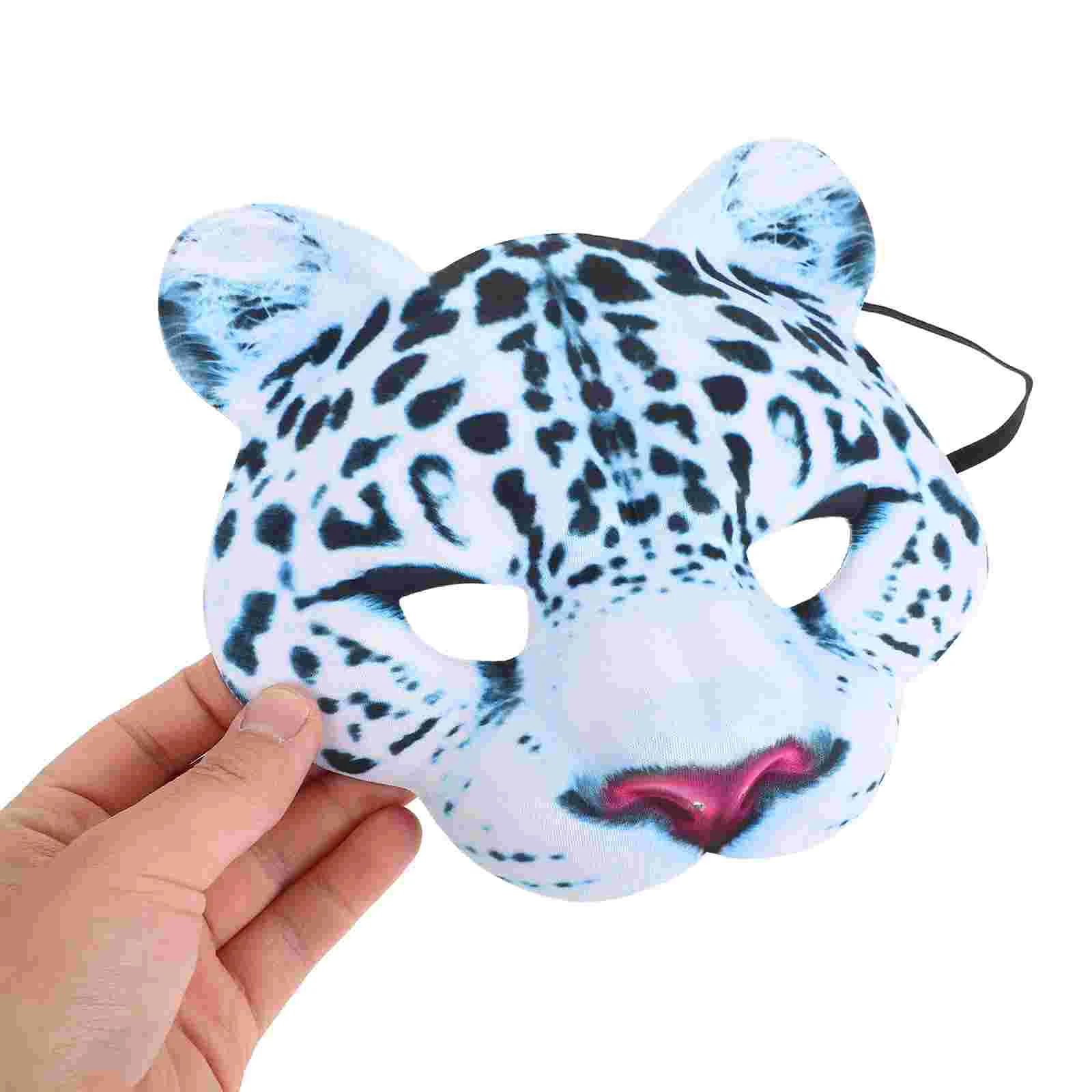 Halloween EVA Mask Leopard Animal Mask Easter Carnival Party Masquerade Half Face Mask funny animal mask