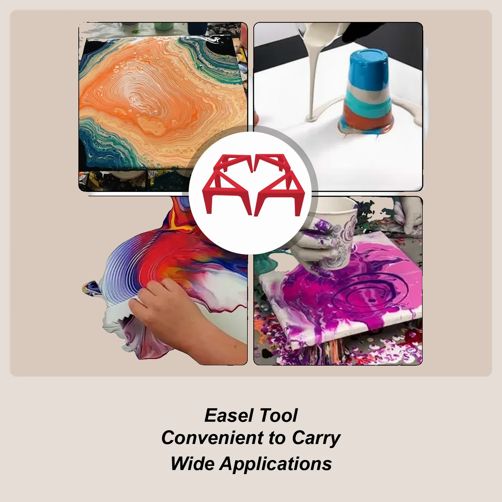 

Подставки для холста для рисования, треугольный художественный мольберт, инструмент, 4 шт., подставки для заливки холста для студентов, художников, дома, класса, школы