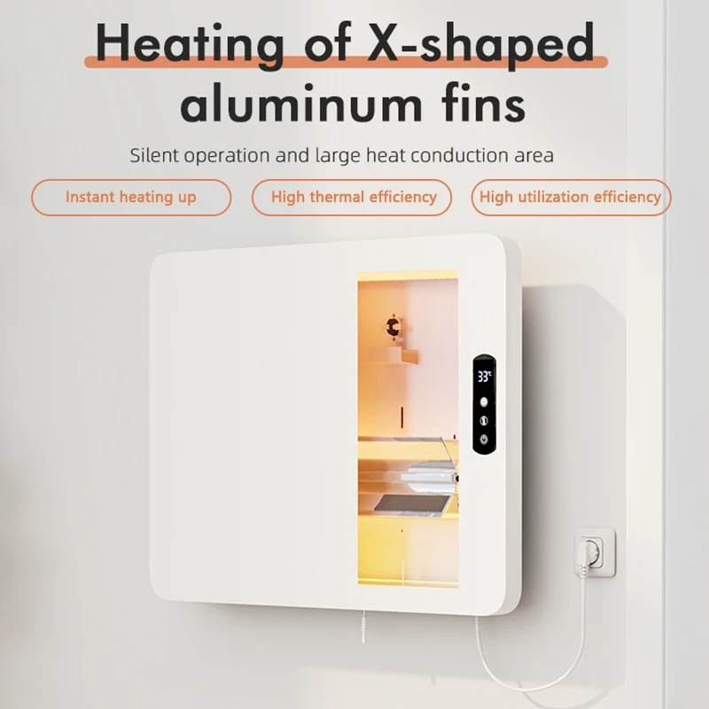 Household Convection Electric Heater Wall-mounted Hot Air Circulation Heater Indoor Intelligent Constant Temperature Heater