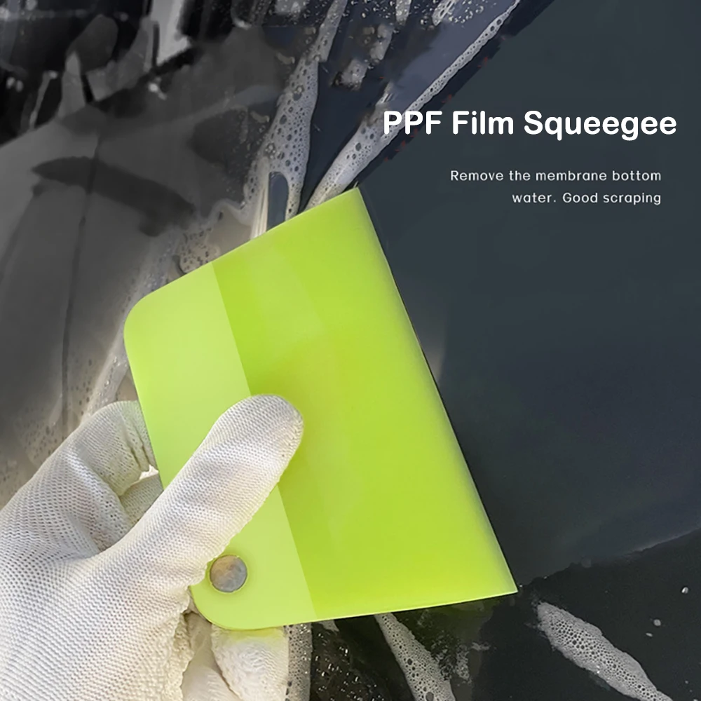 Herramienta de tintado de ventanas, escurridor de película transparente de pintura PPF suave, envoltura de vinilo para coche, tendón Ox, raspador de