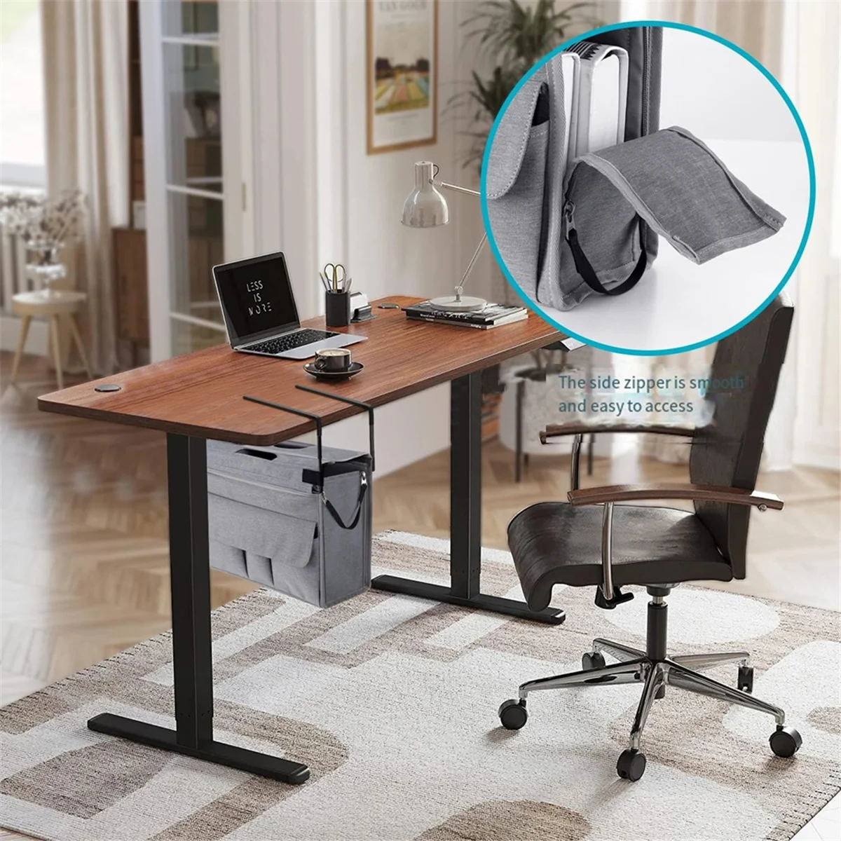 New Desktop Hanging Storage Bag Magazine and Document Storage Bag Office Side Storage Bag
