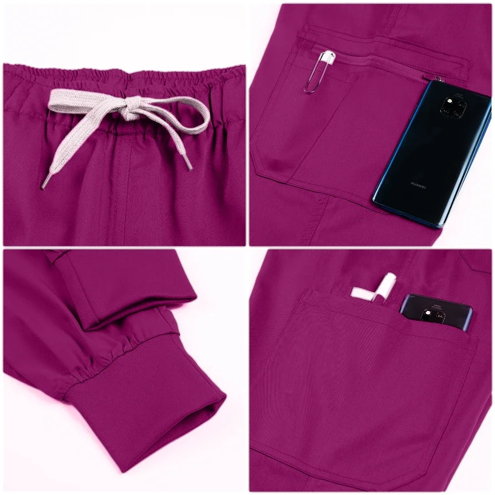 Uniformes quirúrgicos hospitalarios para mujer, Tops de belleza, pantalones, uniformes médicos de enfermera, conjunto de exfoliantes, accesorios de enfermería clínica, ropa para médicos