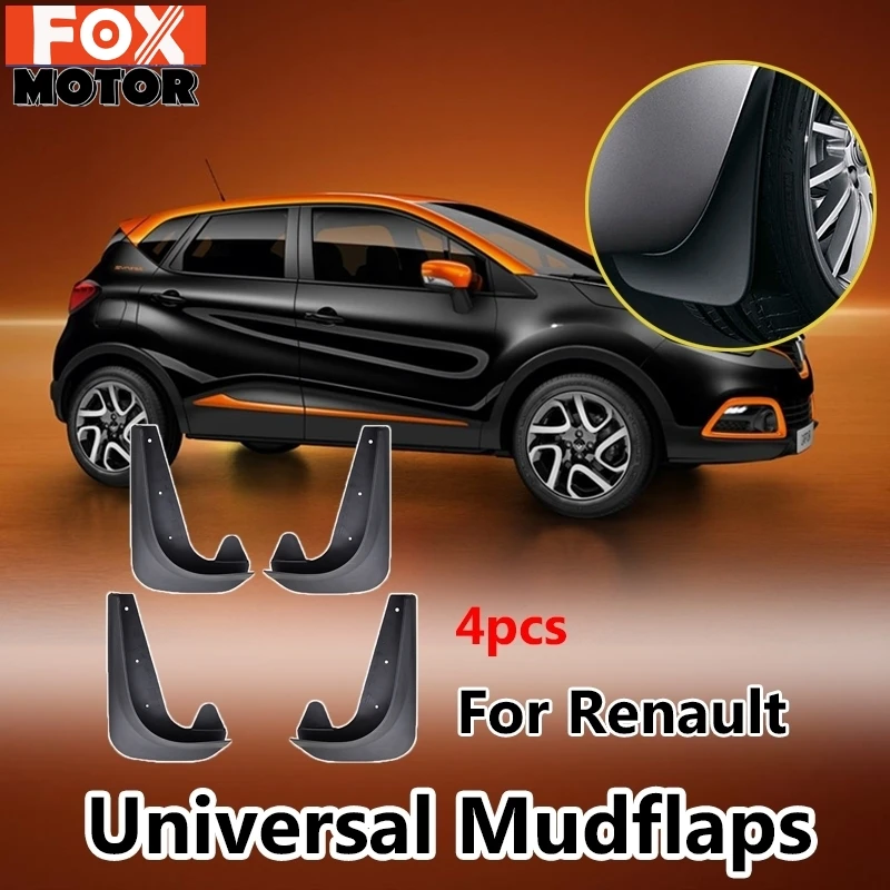 4 sztuk uniwersalny Mud klapy błotniki Splash Guards przód i tylne dla Renault Megane Captur Clio Kwid Kadjar Fluence Symbol koleos