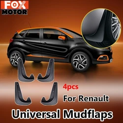 4 sztuk uniwersalny Mud klapy błotniki Splash Guards przód i tylne dla Renault Megane Captur Clio Kwid Kadjar Fluence Symbol koleos