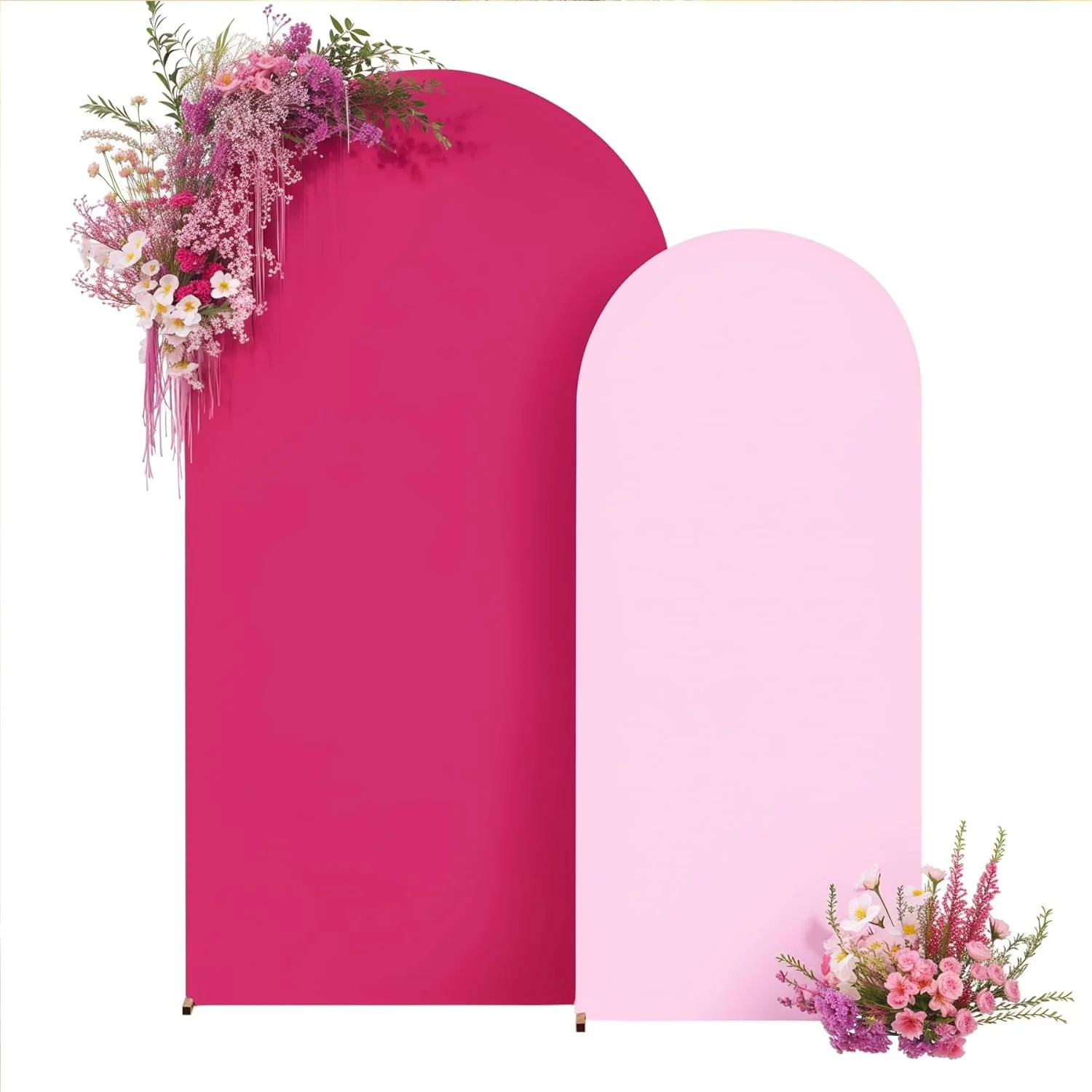 6-7.2ft Rose Red Arch Cover Backdrop Hot Pink Wedding Spandex Arch Stand Cover Birthday Bridal Party Baby Shower Photo Prop Deco