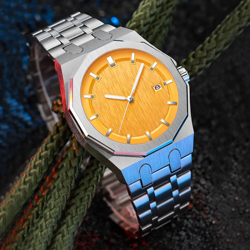 Trendy 2025 Quartz Watch Men Original Top Brand Stainless Steel Men's Wristwatch Classic Business Accessories Clock Aesthetic