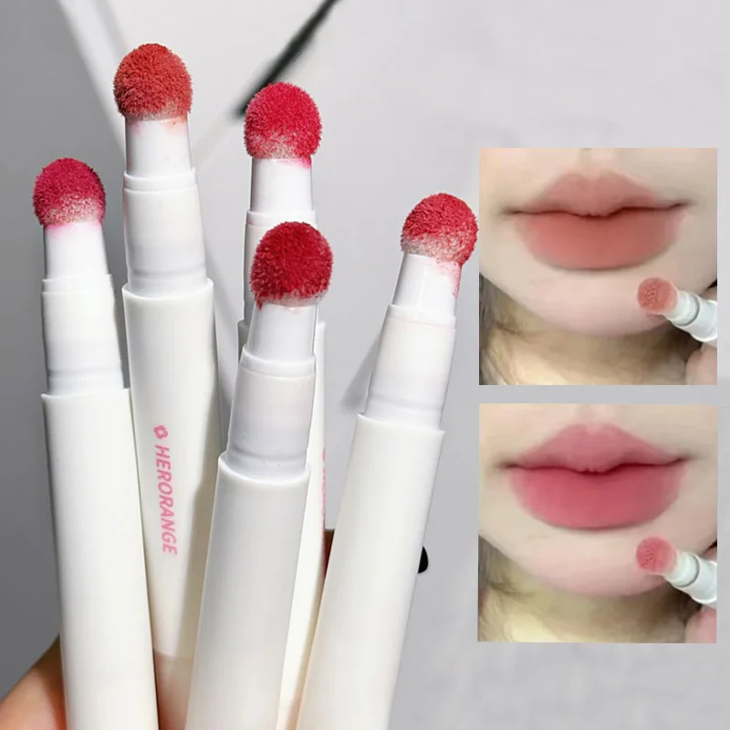 กันน้ํา Velvet Matte Air Lip Cream Moisturizing ยาวนานง่ายสี Non-stick Cup Tint ลิปสติกเกาหลีแต่งหน้าเครื่องสําอาง