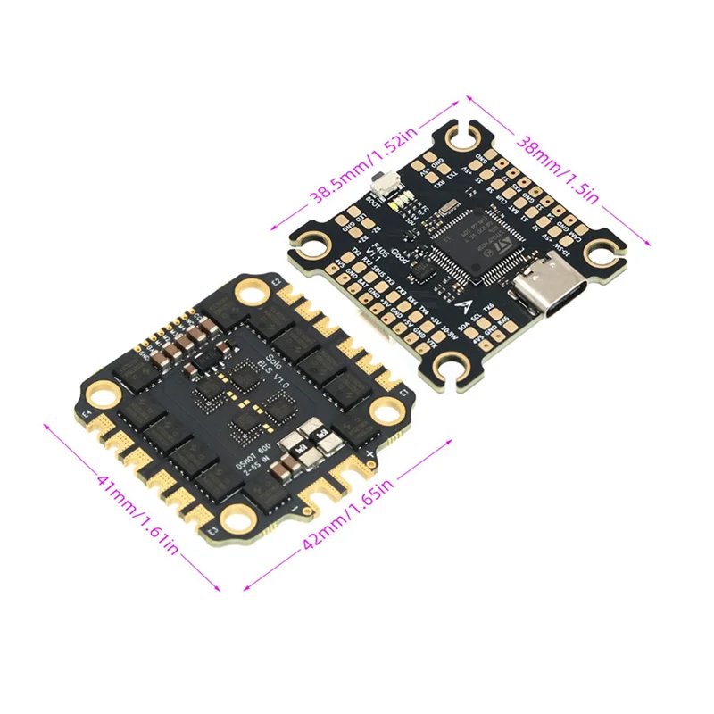 【Последнее место!】F405 55A Stack F405 Контроллер полета + BLHELI_S 55A 4In1 ESC 30,5X30,5 мм 2-6S для деталей дронов FPV Freestyle