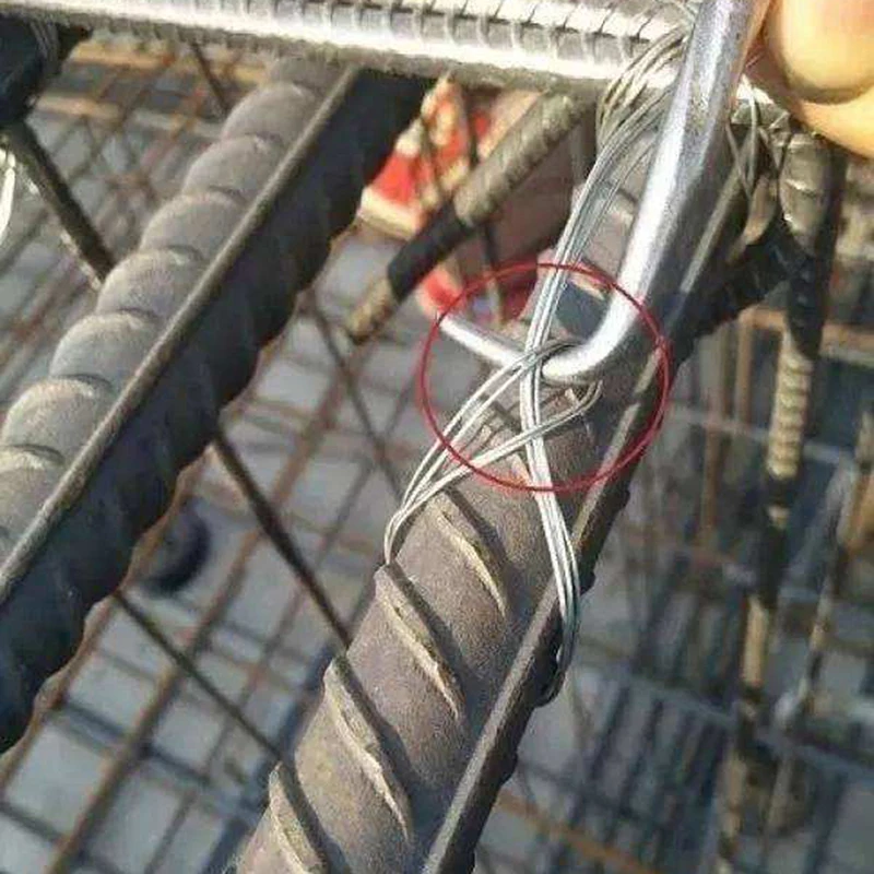 Thread Rebar Tie Wire Twister with Hook Hand Binding Steel Bars Hand Fence Tools Construction Hook image 4