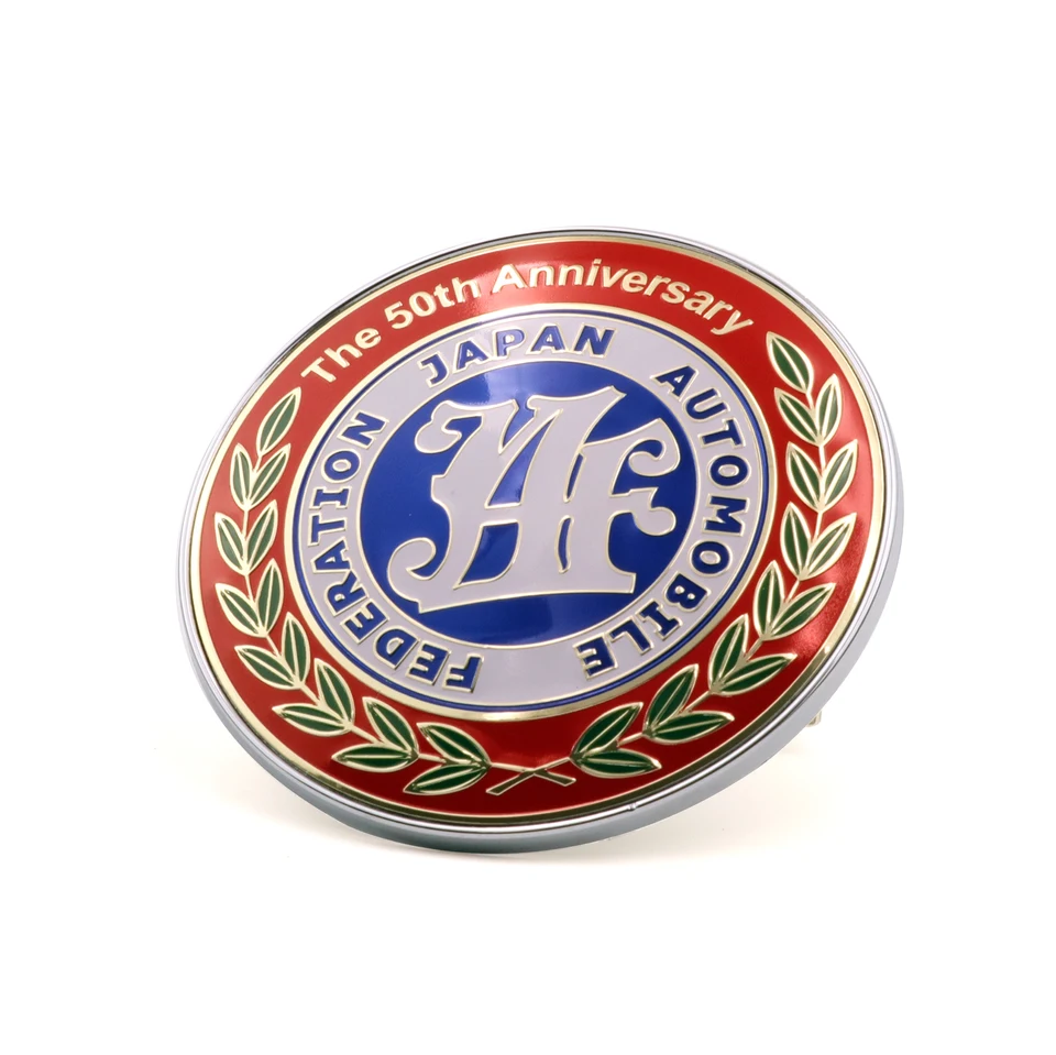 JAF Front Grill Badge Metal Car Emblem 9x9inch