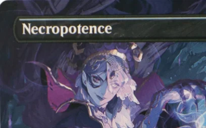 LK21 Black Market Blasphemous Edict Bloodletter of Aclazotz Necropotence Hochwertige TCG Proxy-Karten (Black-Core) – Detail 3