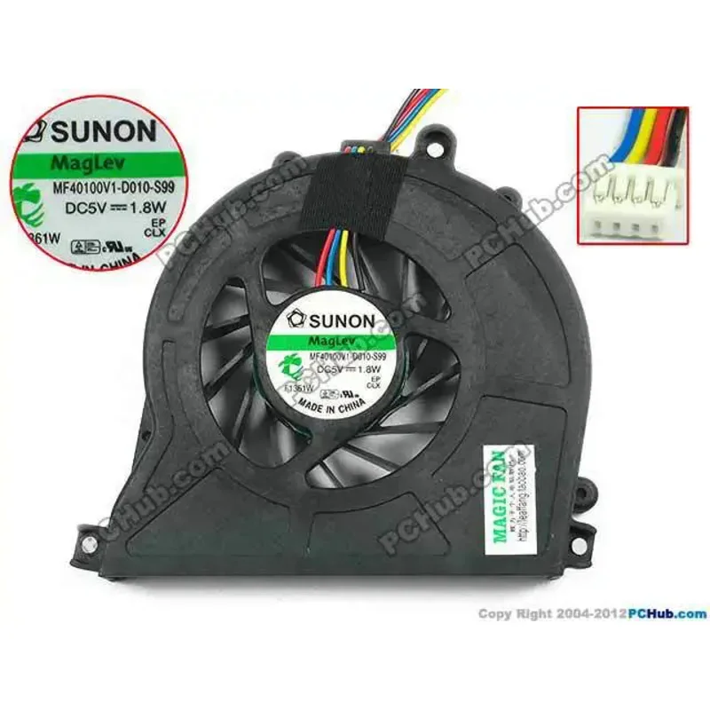 New Original CPU cooling fan for Acer r3600 r3700 D410 D425 D510 D525 as3610 ms2177 Sunon MF40100V1-Q000-S99 DC 5v 1.8W 4pin