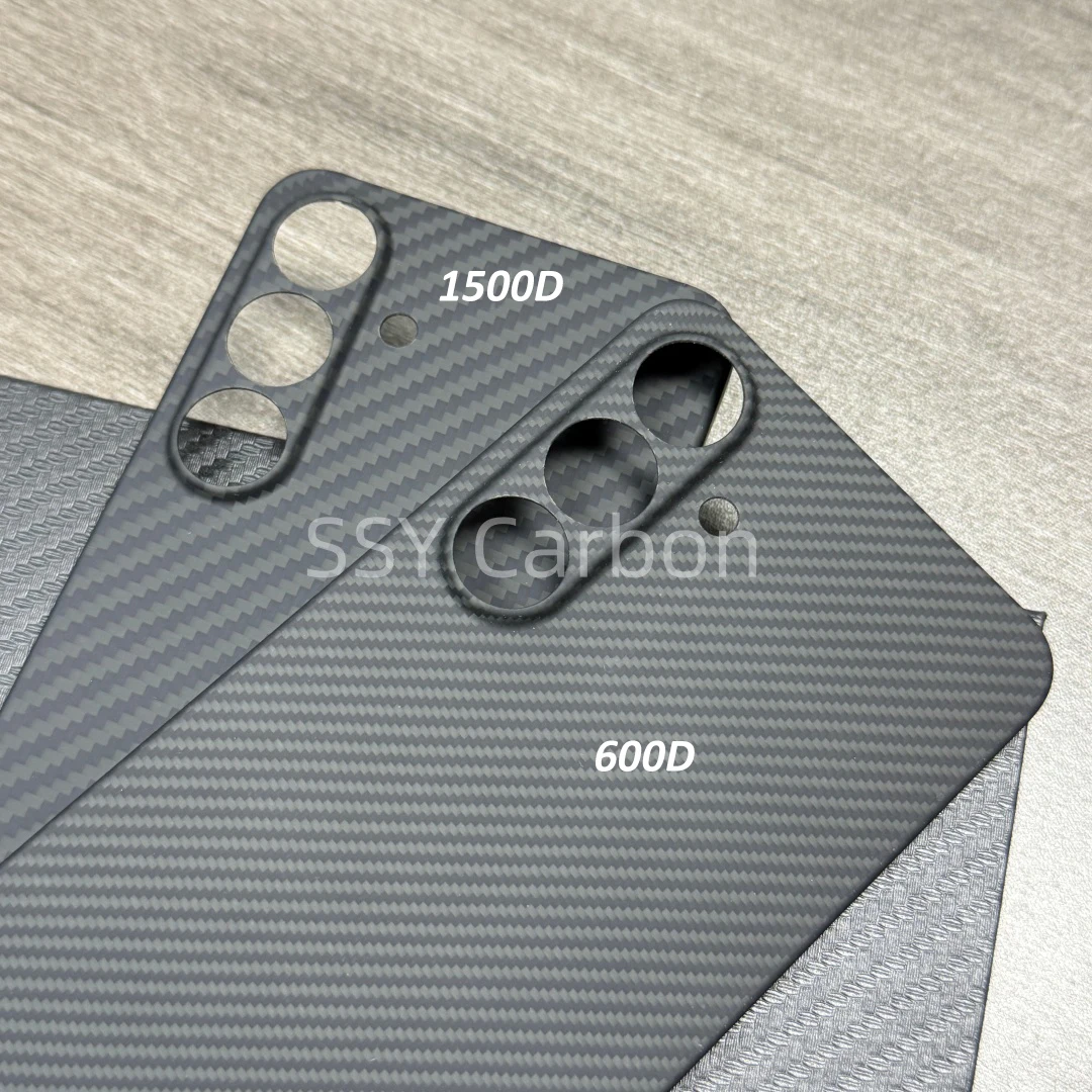 حافظة من ألياف الكربون الحقيقية لهاتف سامسونج جالاكسي S25 FE كيفلر أراميد رفيعة للغاية وخفيفة الوزن غطاء هاتف فاخر شل درع #2