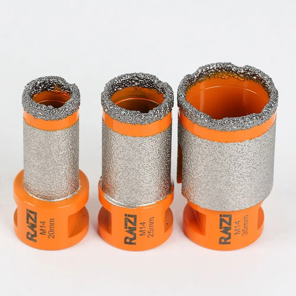 

Raizi 20 мм 25 мм 35 мм вакуумная пайка фарфоровая плитка колонковое сверление палец алмазные сверла кольцевая пила фреза
