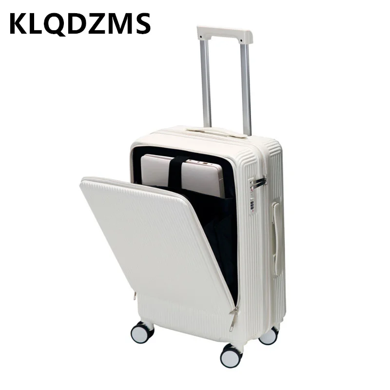 KLQDZMS Men\'s Suitcase Front Opening 20 Inch Boarding Box Multifunctional 22 \