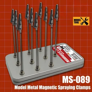 MS089 Model Klip Klem Penyemprotan Magnetik Logam dengan Kotak Penyimpanan Alat Lukis Model untuk Set Alat DIY Hobi Model Militer 12 kit model pesawat penjualan terbaik - №