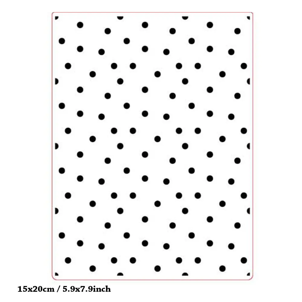 KLJUYP Dots Plastic Embossing Folders for DIY Scrapbooking Paper Craft/Card Making Decoration Supplies