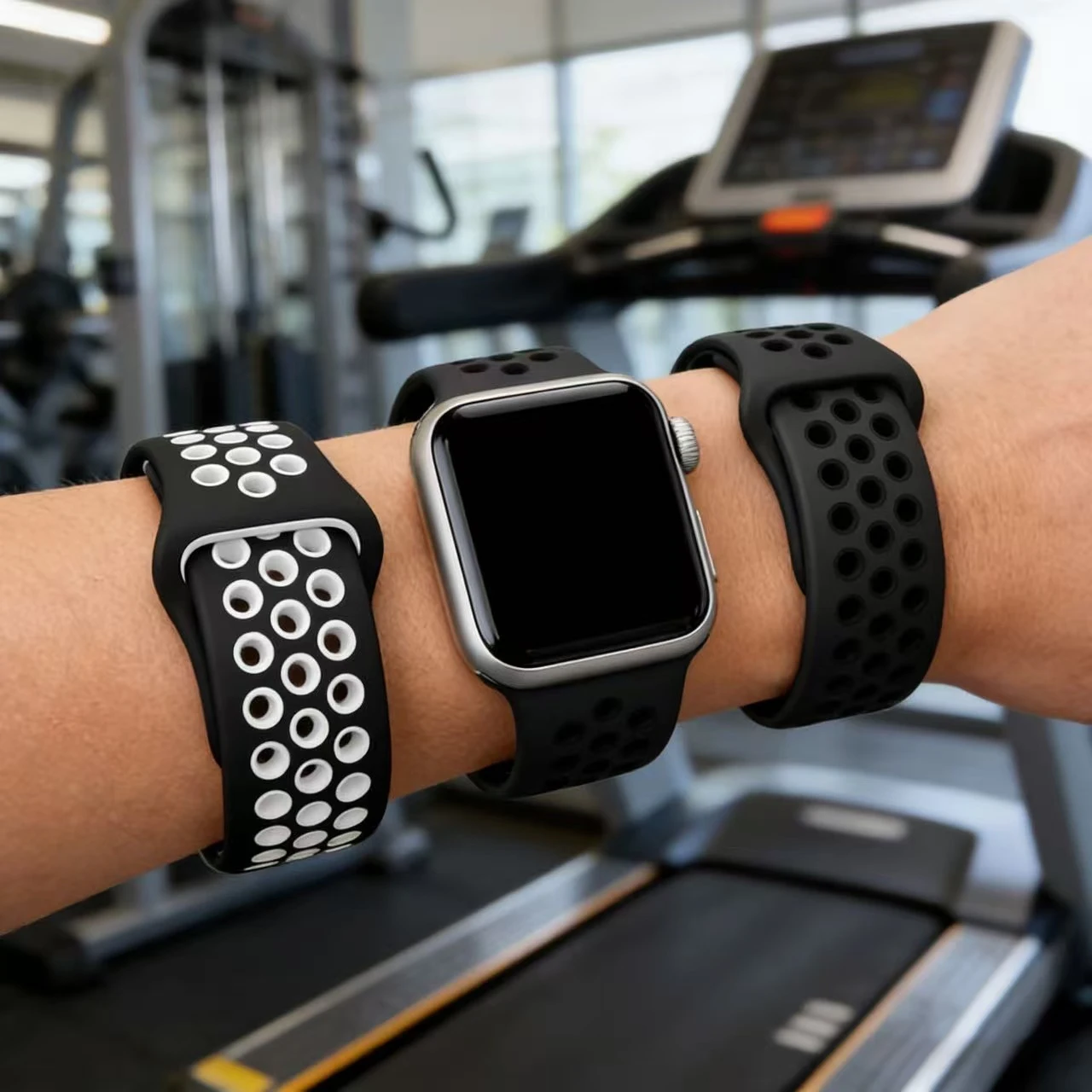 Silikon-Uhrenarmband für Apple Watch 44MM/45MM/46MM 49MM/38MM/40/41MM Sport-Gummiband Iwatch Series Ultra 11 10 9 8 7 6 SE 5