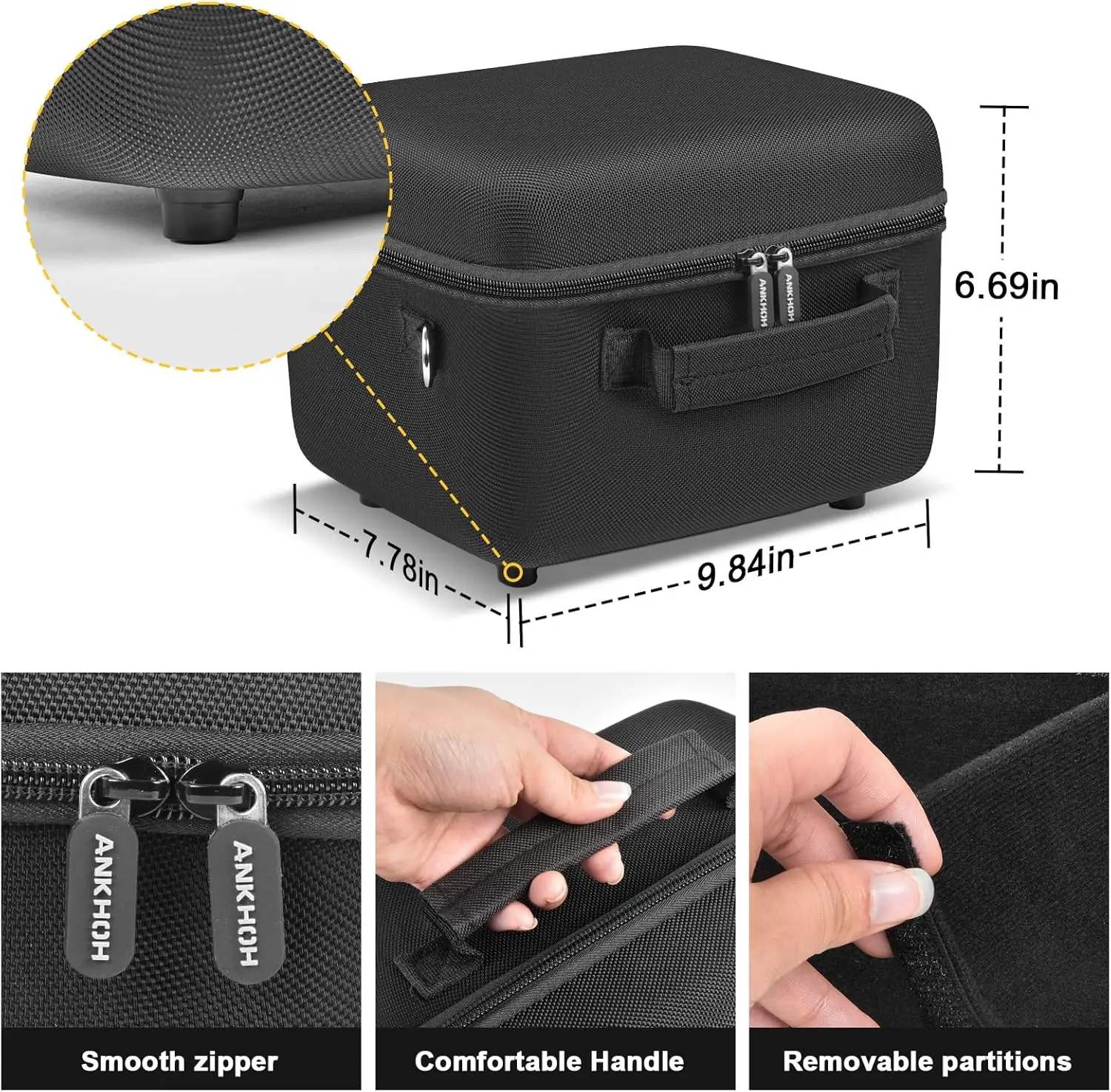Storage Bag for Anker SOLIX C300 Portable Power Station, Battery Solar Generator Storage Holder (for Anker SOLIX C300)（Bag only）
