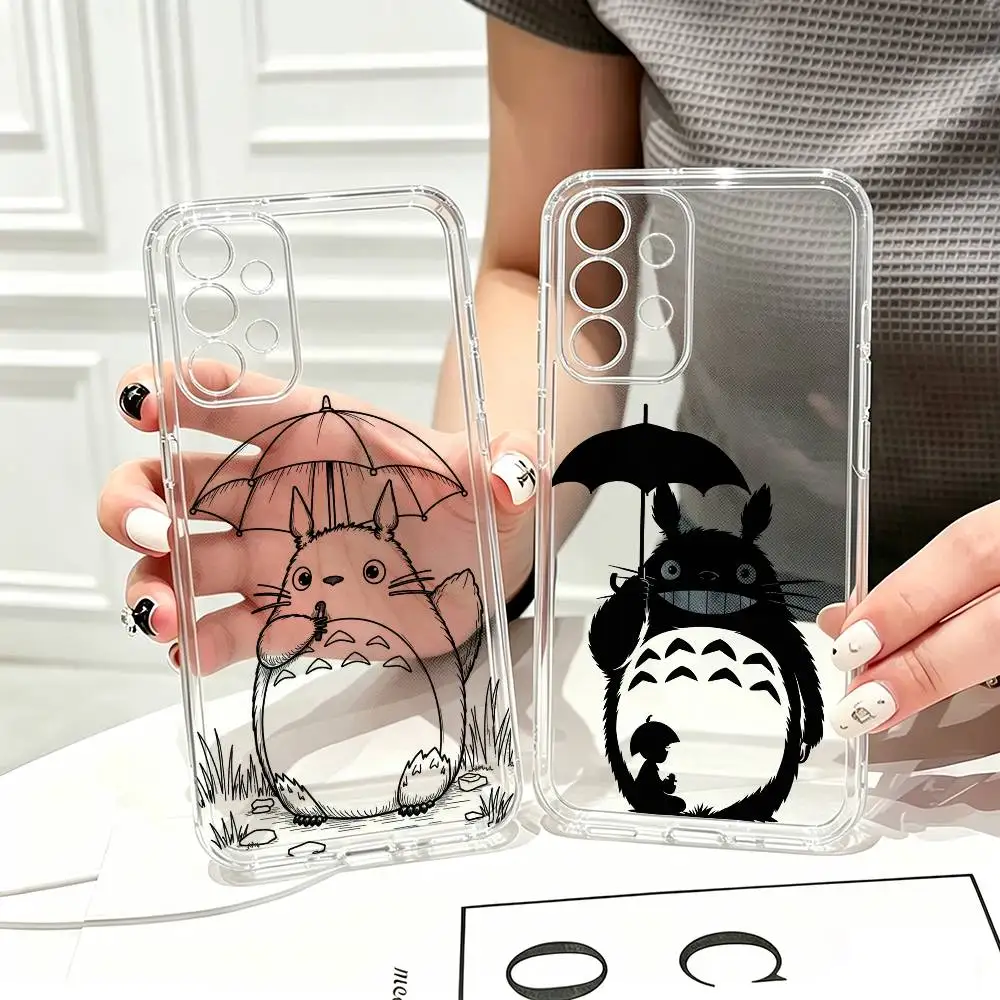 My Neighbor Totoro-o  Phone Case Transparent Silicone Soft For Samsung S25,S24,S21,S22,S23,S30,Ultra,S20,Plus,Fe
