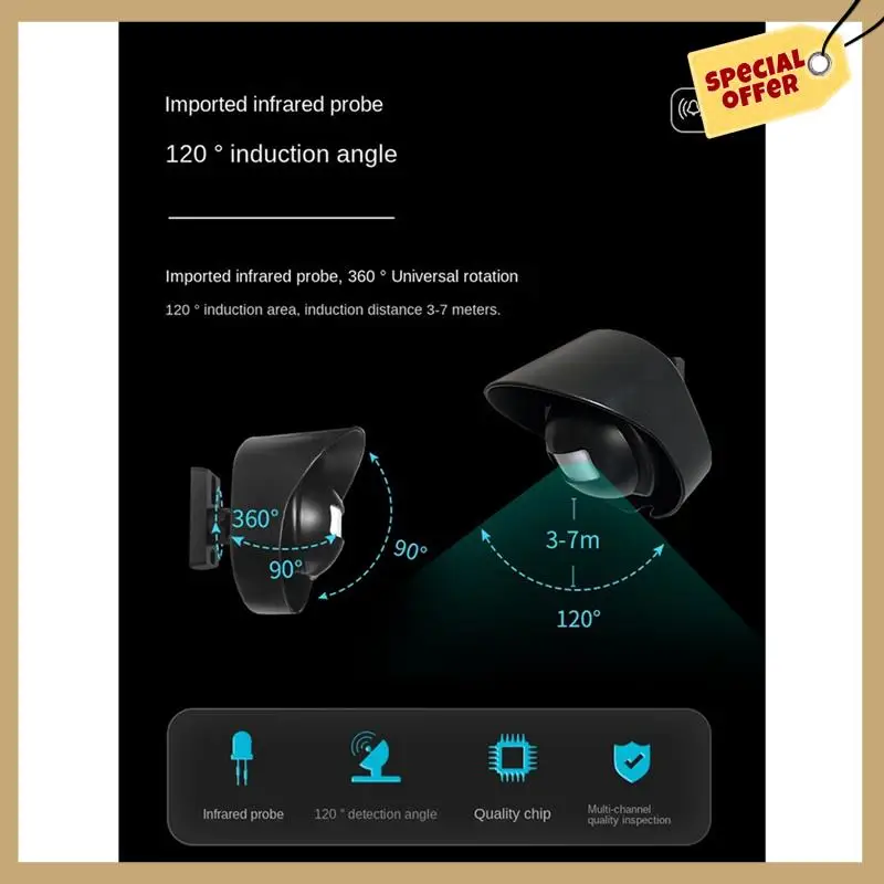 مقاوم للماء مستشعر لاسلكي جرس الباب فناء 200 متر مسافة إنذار مخزن دينغ جهاز ترحيب الولايات المتحدة التوصيل سهلة التركيب